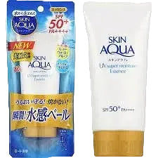 Skin Aqua Super Moisture Essence Sunscreen SPF 50+ Japanese chemical sunscreen for hydration and UV protection