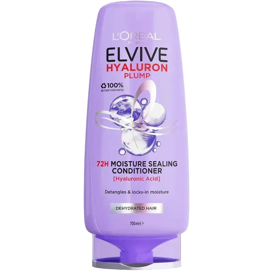 L'Oreal Elvive Hyaluron Plump Hydrating Conditioner for dry dehydrated hair with hyaluronic acid