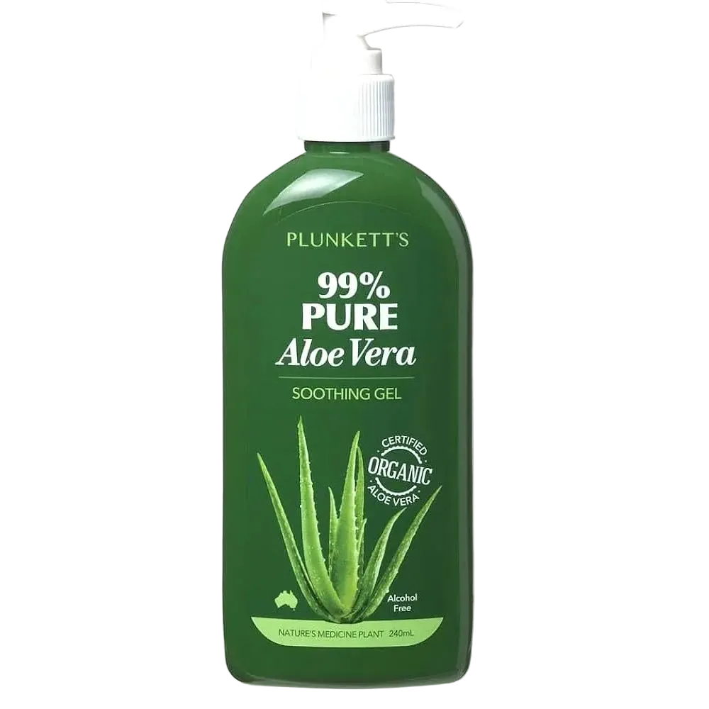 Plunkett 99% Pure Aloe Vera Soothing Gel for after-sun relief and skin hydration