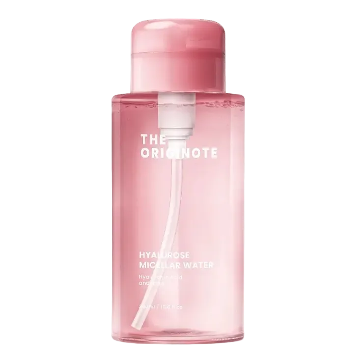 The Originote Hyalurose Micellar Water 300ml makeup remover with triple hyaluronic acid for hydration