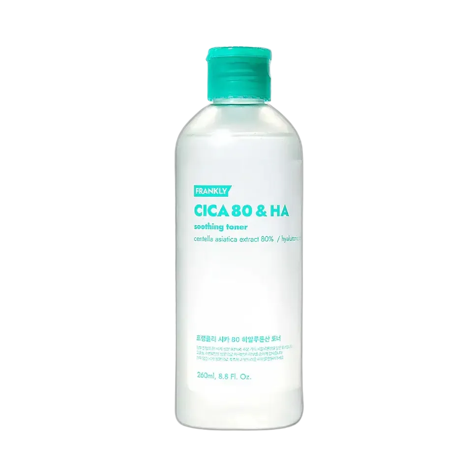 Frankly Cica 80 & HA Soothing Toner with Centella Asiatica for sensitive skin soothing and hydration