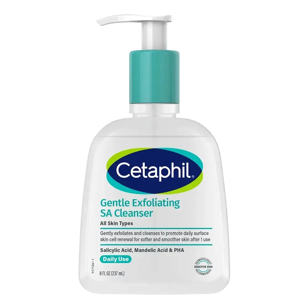 Cetaphil Gentle Exfoliating SA Cleanser with salicylic acid for smooth, even skin