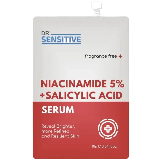 Dr. Sensitive Niacinamide 5% & Salicylic Acid Serum for acne, brightening and pore care