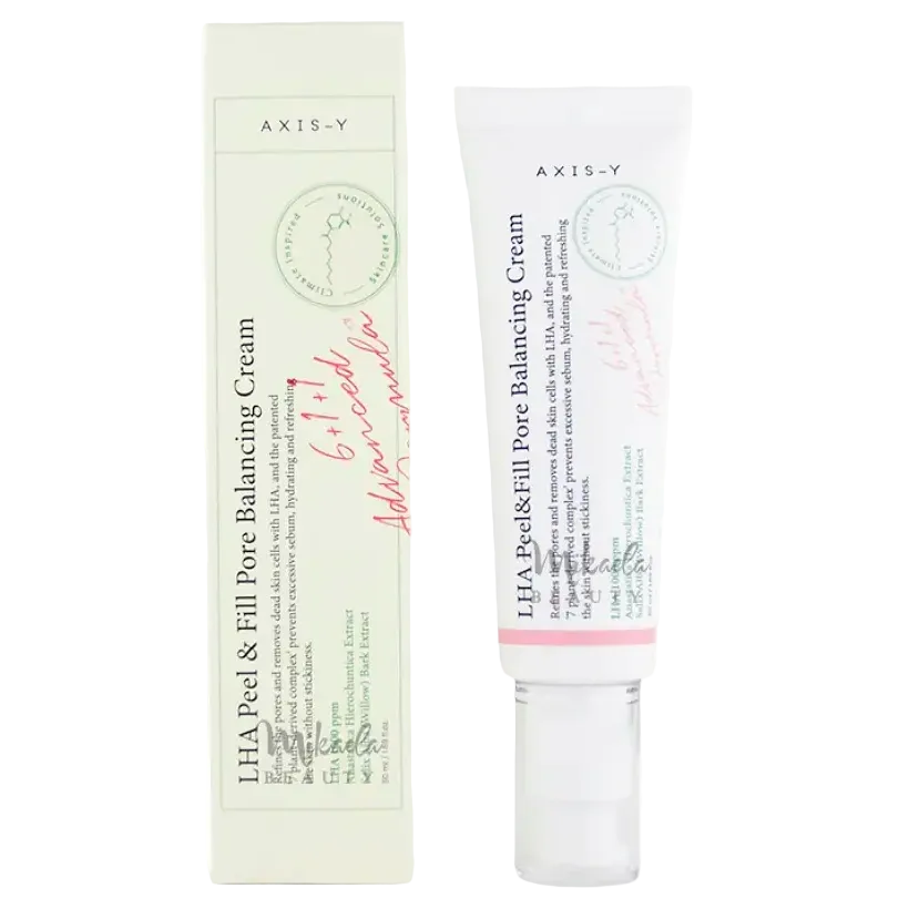 AXIS-Y LHA Peel & Fill Pore Balancing Cream for pore minimizing and gentle exfoliation