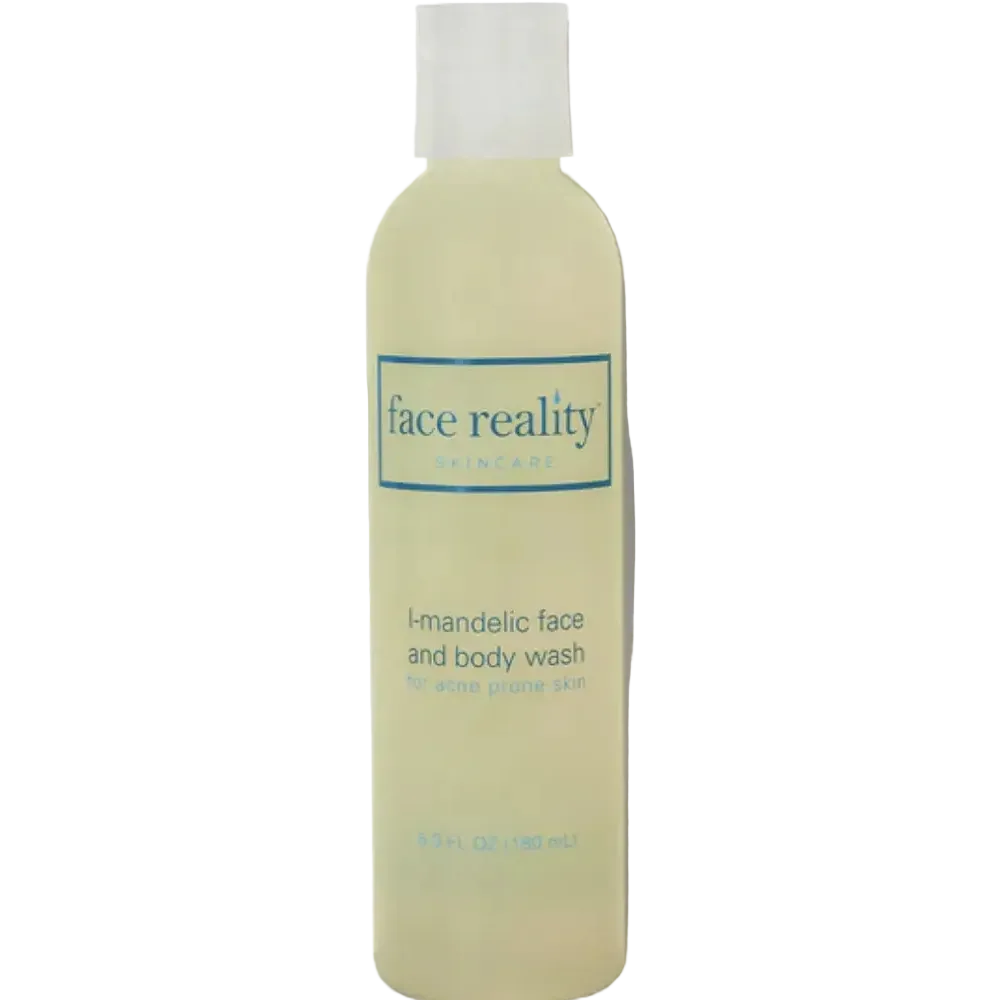 Face Reality L-Mandelic Face and Body Wash gel cleanser for acne-prone and hyperpigmented skin