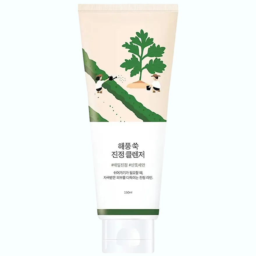 Round Lab Mugwort Calming Cleanser vegan face cleanser for sensitive, oily and dry skin
