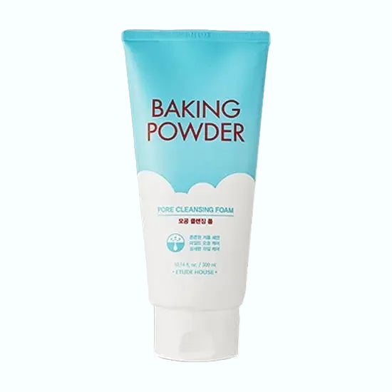 Etude House aking Powder Pore Ceansing oam for deep pore cleansing and oil control