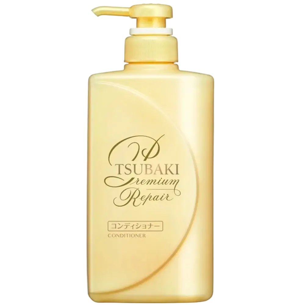 Shiseido Tsubaki Premium Repair Conditioner with camellia oil for damaged hair repair and shine