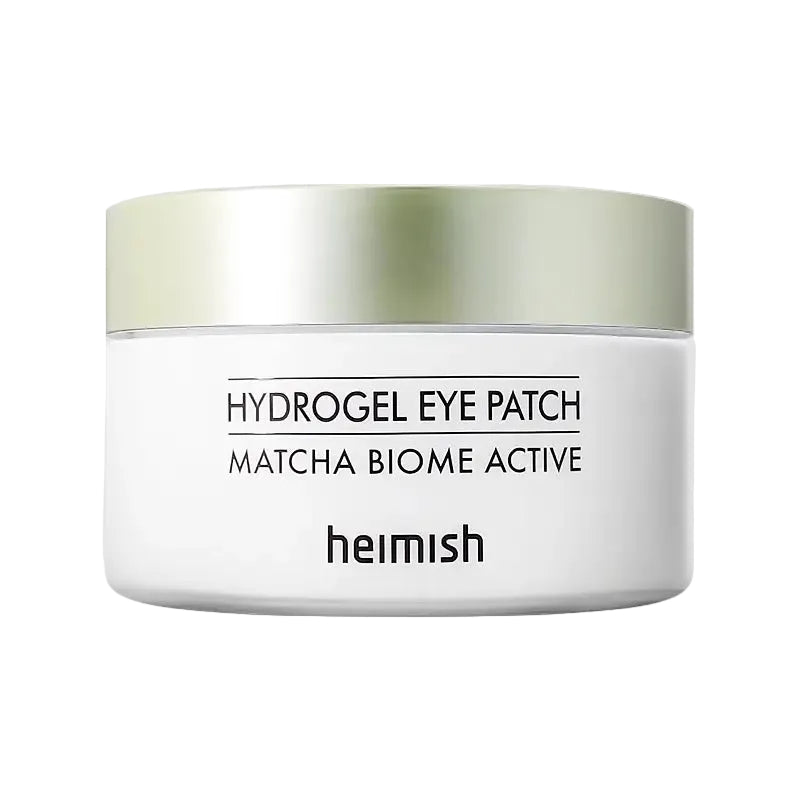 heimish Matcha Biome Hydrogel Eye Patch with matcha probiotics for brightening dark circles and anti-aging