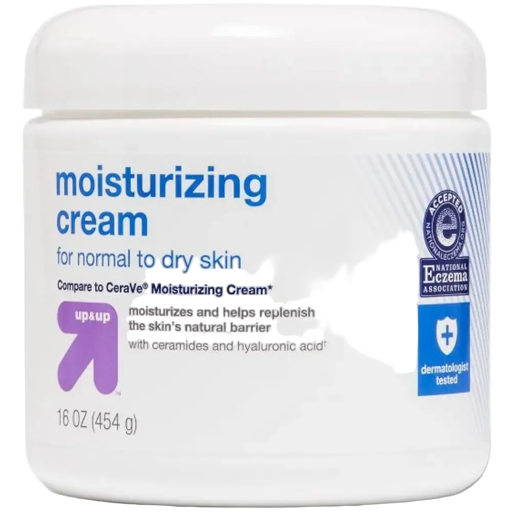 up&up Moisturizing Cream with ceramides and hyaluronic acid for normal to dry skin barrier repair