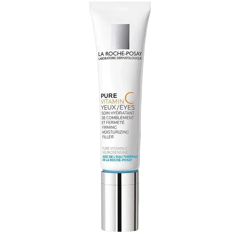 La Roche-Posay Pure Vitamin C Eye Cream for anti-aging wrinkles and dark circles with hyaluronic acid