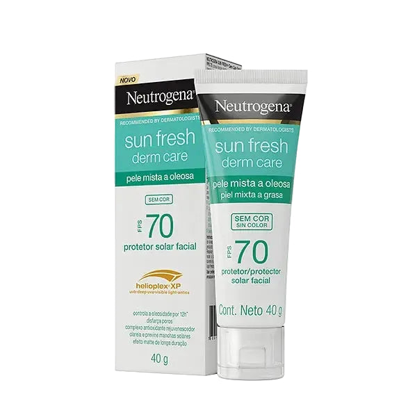 Neutrogena Sun Fresh Derm Care SPF 50 facial sunscreen with niacinamide and vitamin C for oil control