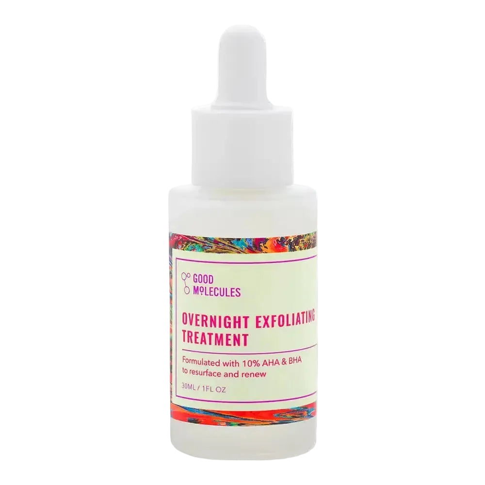 Good Molecules Overnight Exfoliating Treatment with AHA and BHA for smooth, radiant skin
