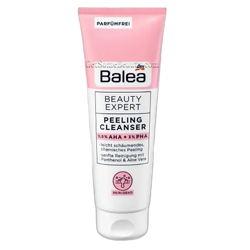Balea Beauty Expert Peeling Cleanser 0.8% AHA & 3% PHA for gentle exfoliation and smooth skin