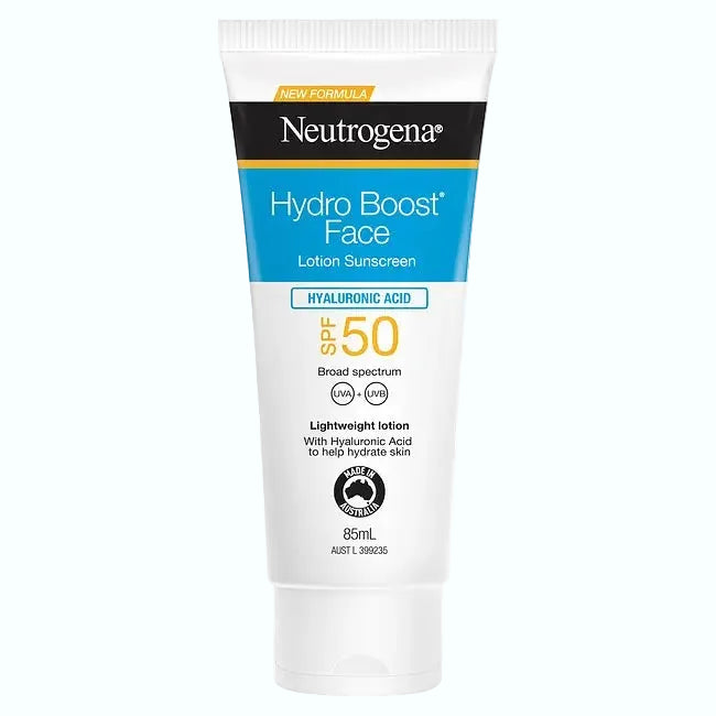 Neutrogena Hydro Boost Face Lotion Sunscreen SPF 50 for hydration and UV protection