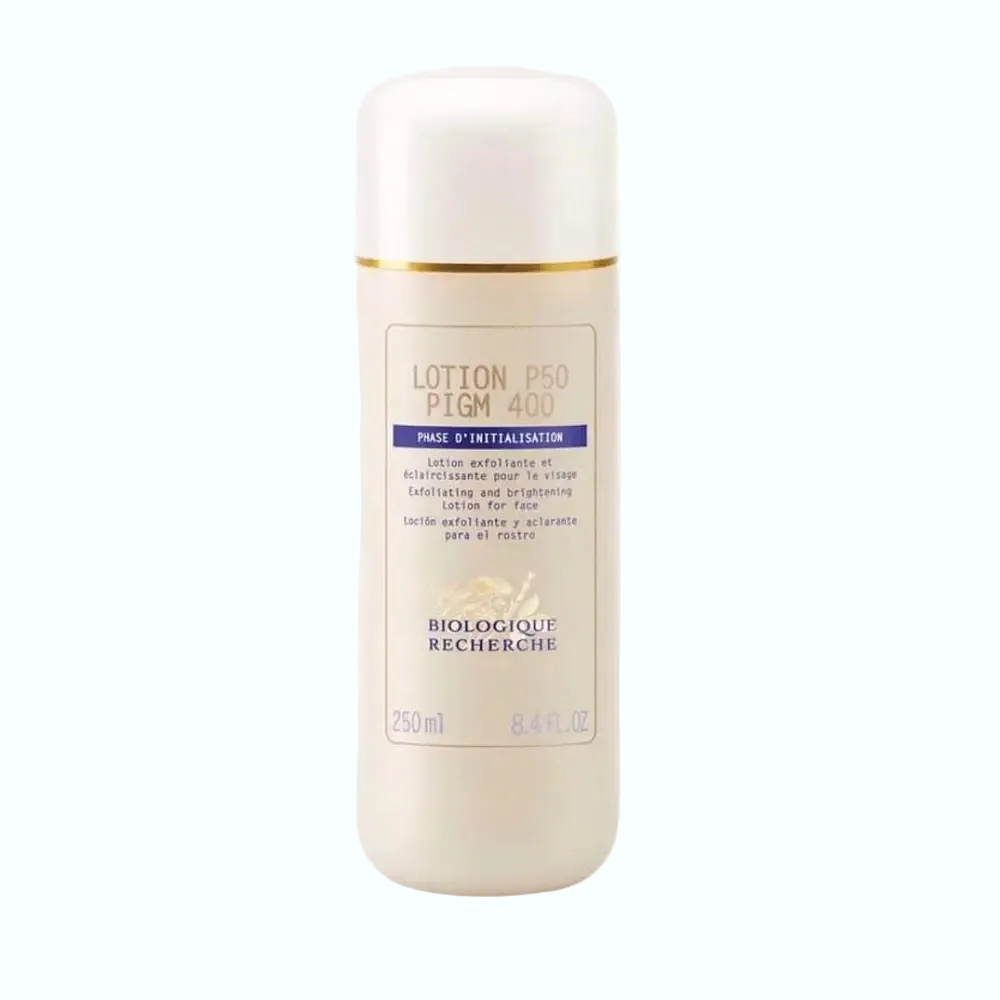 Biologique Recherche Lotion P50 PIGM 400 exfoliating toner for brightening and reducing dark spots
