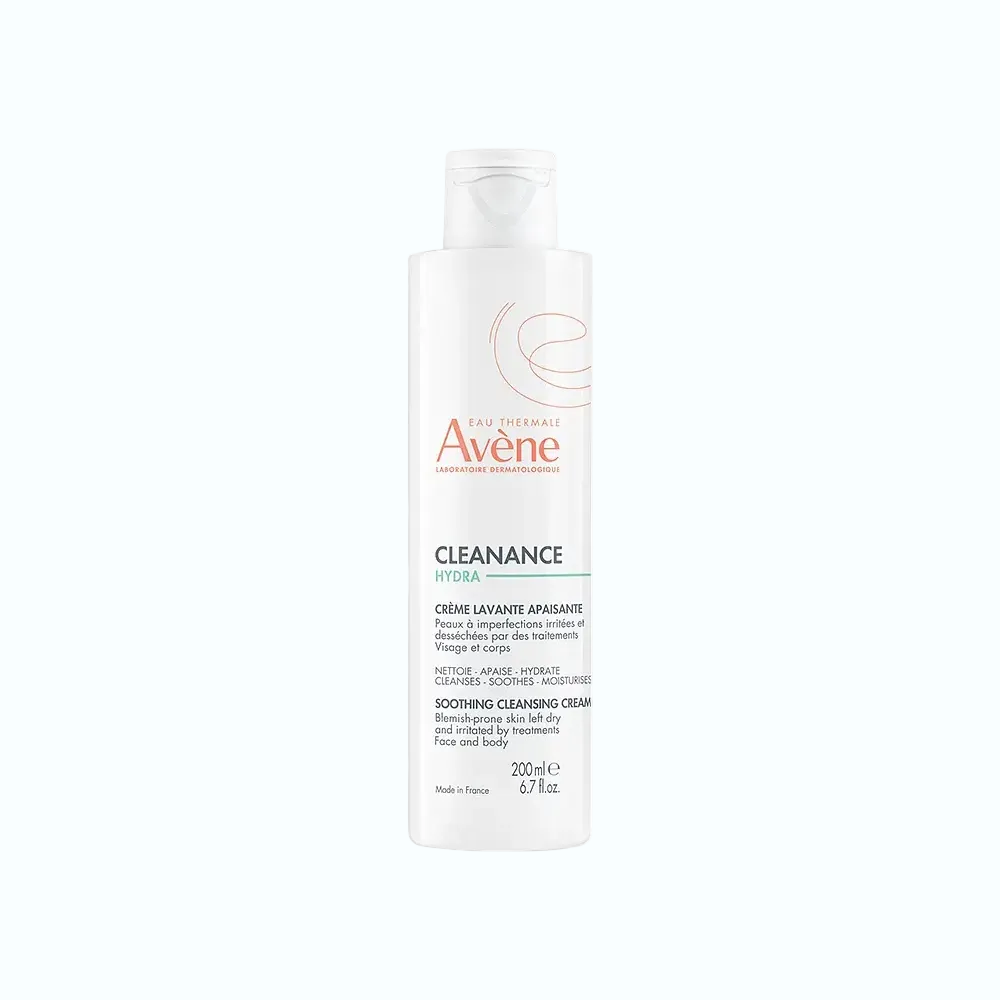 aAvène Cleanance Hydra Soothing Cleansing Cream for acne-prone sensitive skin hydration and barrier repair