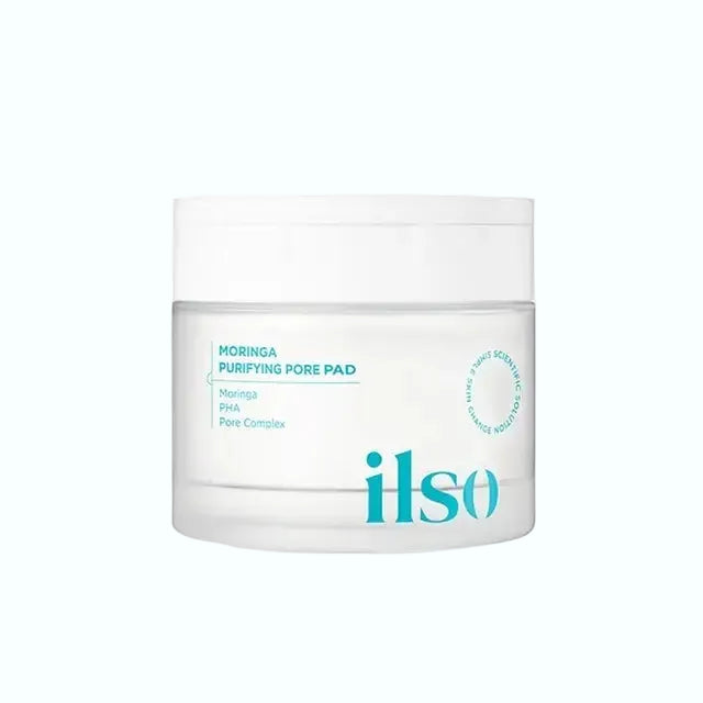 ILSO Moringa Purifying Pore Pad for pore minimizing and gentle exfoliation with moringa extract