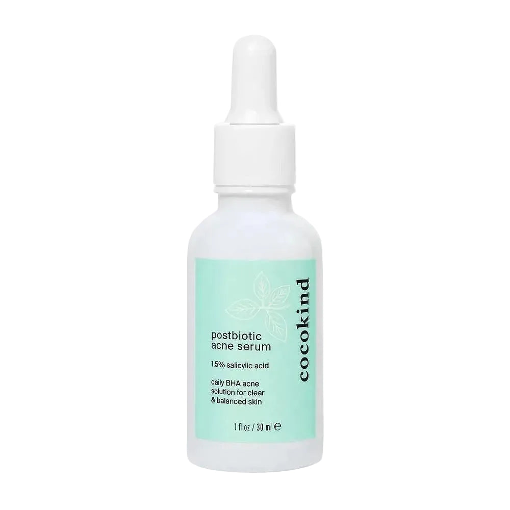 Cocokind Postbiotic Acne Serum with salicylic acid for treating acne and clogged pores