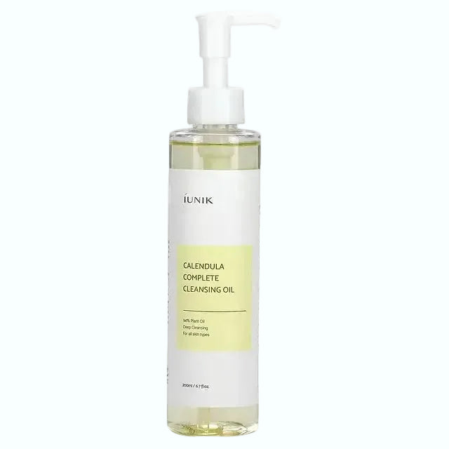 iUNIK Calendula Complete Cleansing Oil for gentle makeup removal and pore care