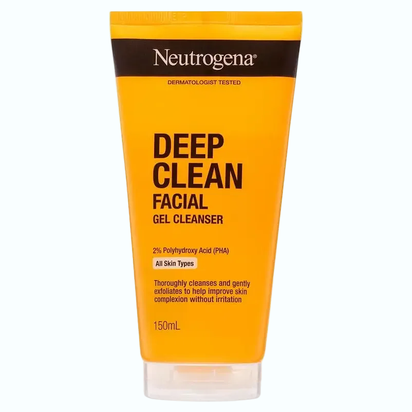 Neutrogena Deep Clean Facial Gel Cleanser for deep pore cleansing and oil control