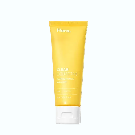 Hero Cosmetics Clarifying Prebiotic Moisturizer for acne-prone skin with prebiotics and sage extract