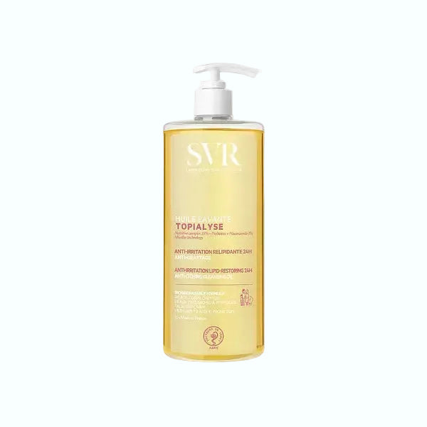 SVR Topialyse Cleansing Oil for dry sensitive skin gentle cleansing and nourishment