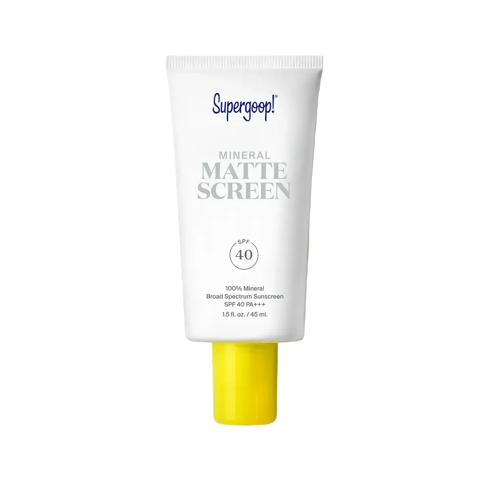 Supergoop! Mineral Mattescreen SPF 40 PA+++ tinted mineral sunscreen for oily skin and pore blurring