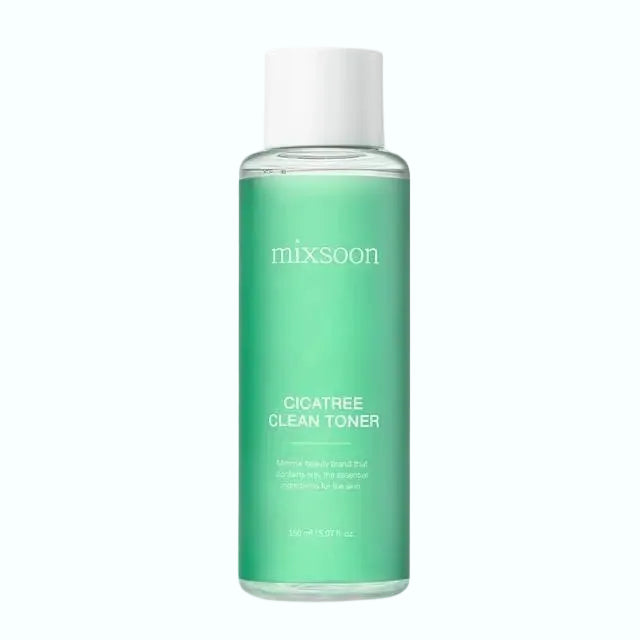 Mixsoon Cicatree Clean Toner with AHA BHA PHA and centella asiatica for acne-prone and sensitive skin