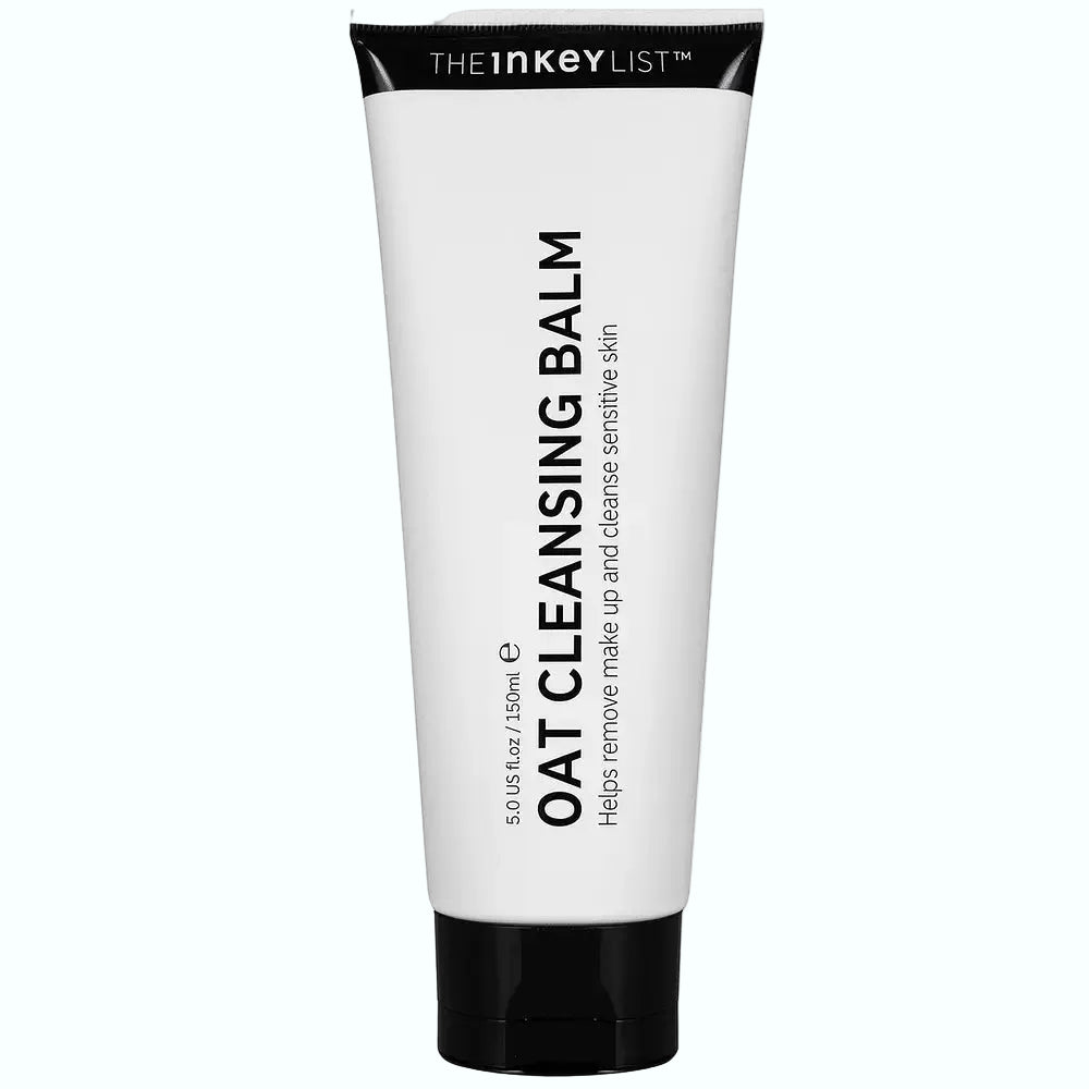 The INKEY List Oat Cleansing Balm with oat kernel oil for gentle makeup removal and barrier support