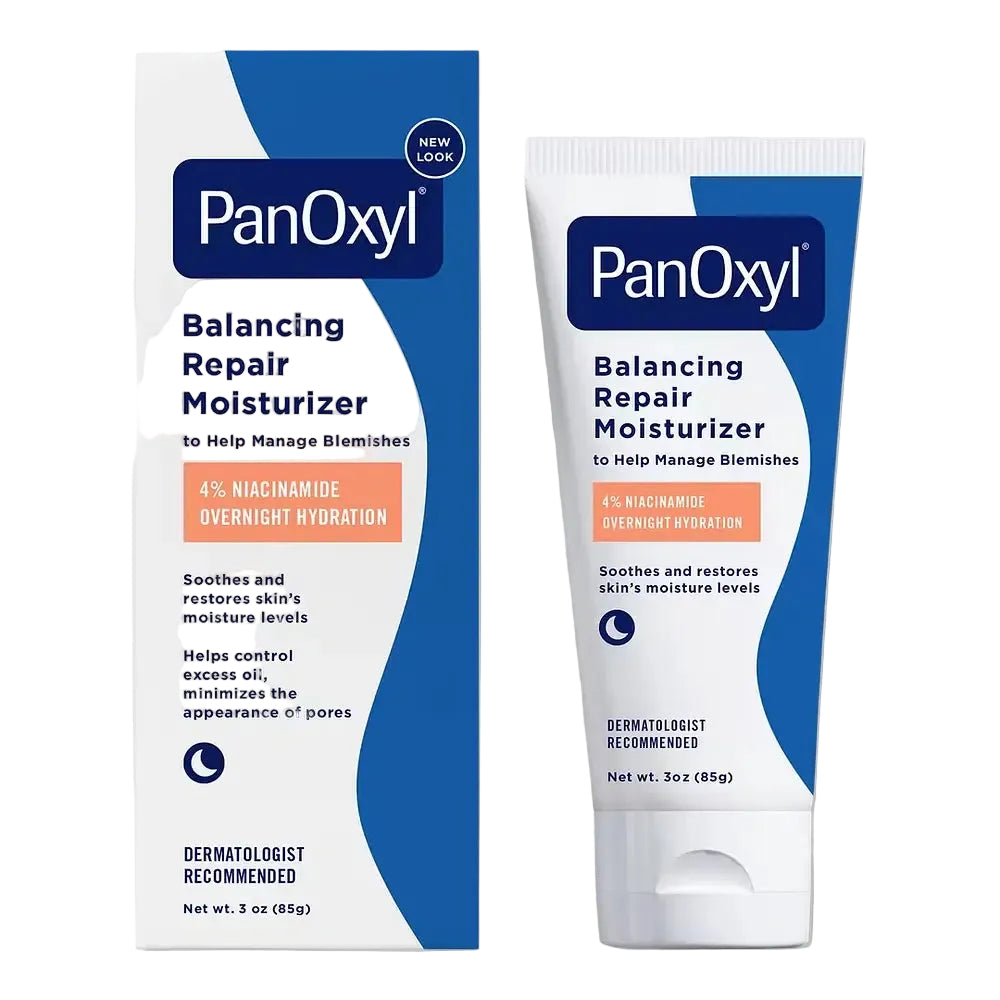 PanOxyl PM Balancing Repair Moisturizer with niacinamide for acne-prone and oily skin