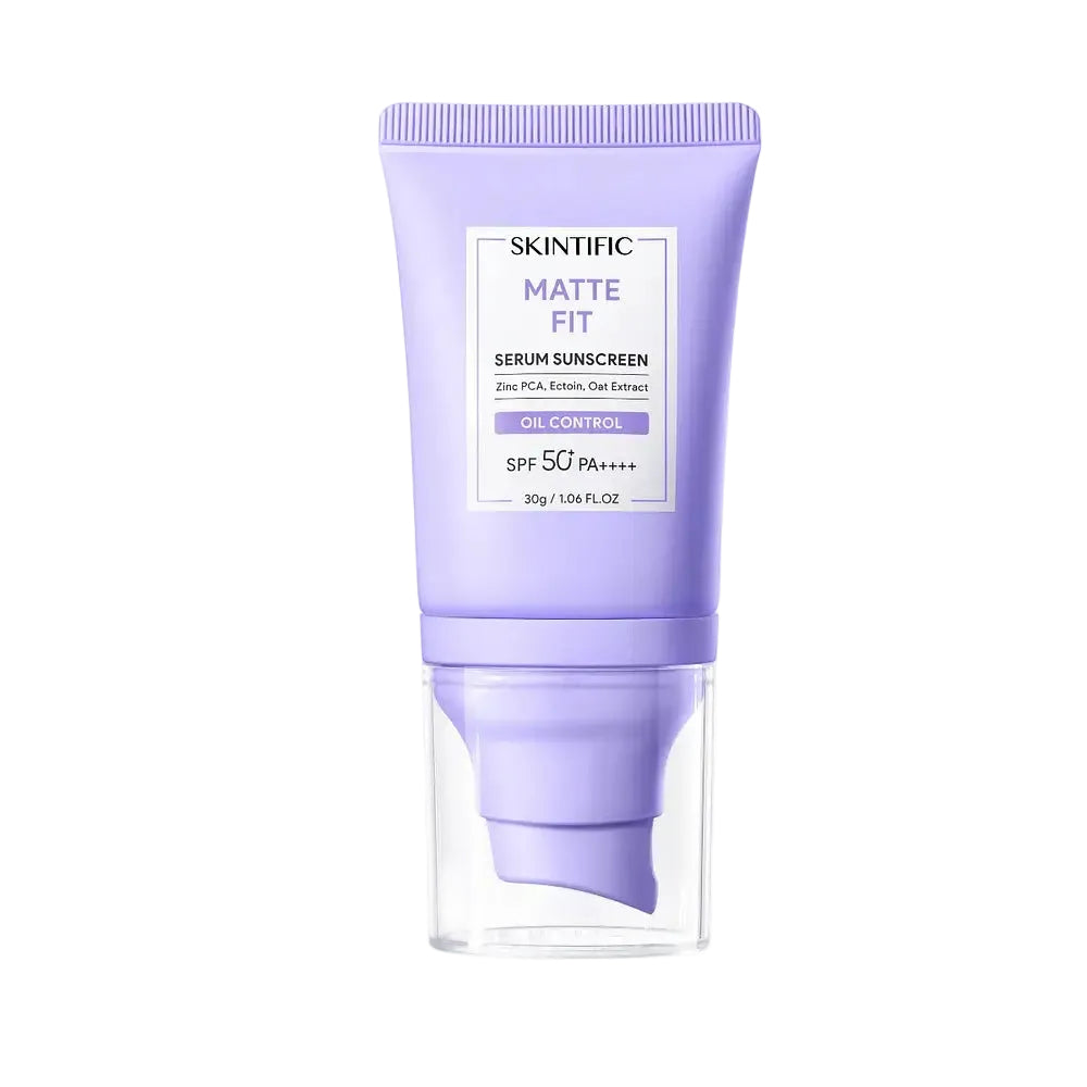 Skintific Matte Fit Serum Sunscreen SPF 50+ for oily and acne-prone skin oil control