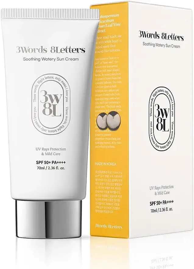 3Words 8Letters Soothing Watery Sun Cream SPF 50+