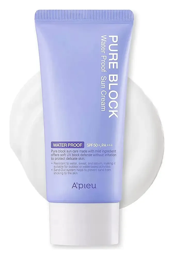 A'pieu Pure Block Natural Waterproof Sun Cream SPF50+ PA+++