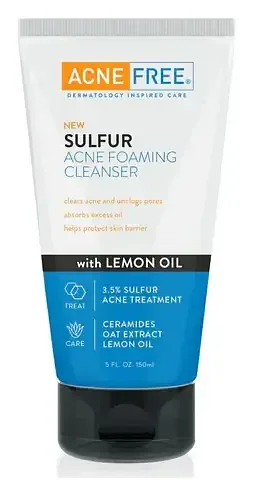 Acne Free Sulfur Acne Foaming Cleanser