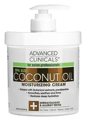 ADVANCED CLINICALS Coconut Oil Moisturizing Cream