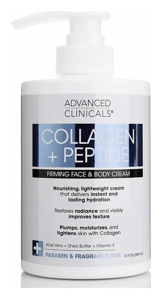 ADVANCED CLINICALS Collagen Lotion + Peptide Cream