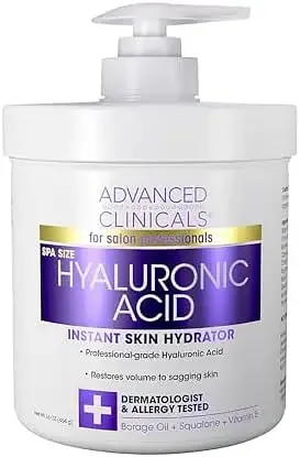 ADVANCED CLINICALS Hyaluronic Acid Anti-Aging Body Cream