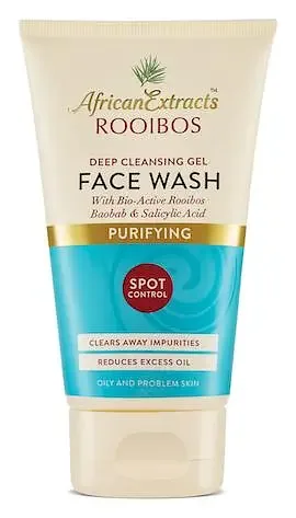 African Extracts Rooibos Skin Care Purifying Deep Cleansing Gel Face Wash