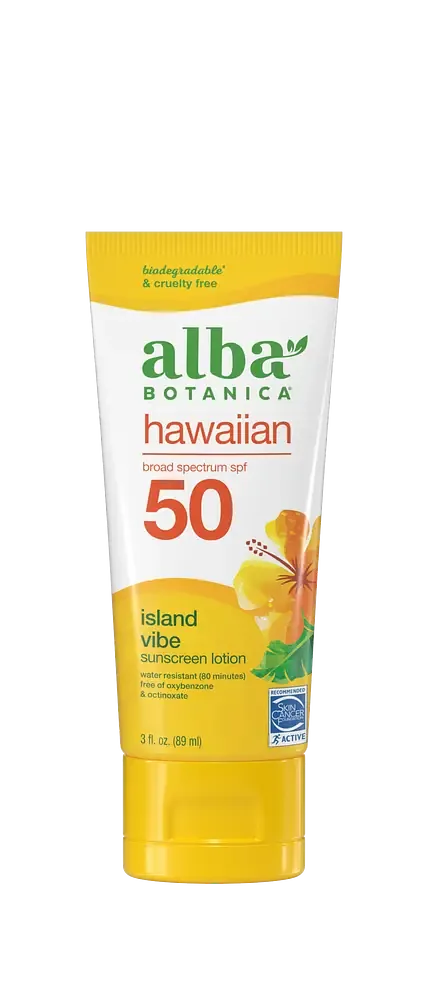 Alba Botanica Hawaiian Island Vibe Sunscreen Lotion SPF 50