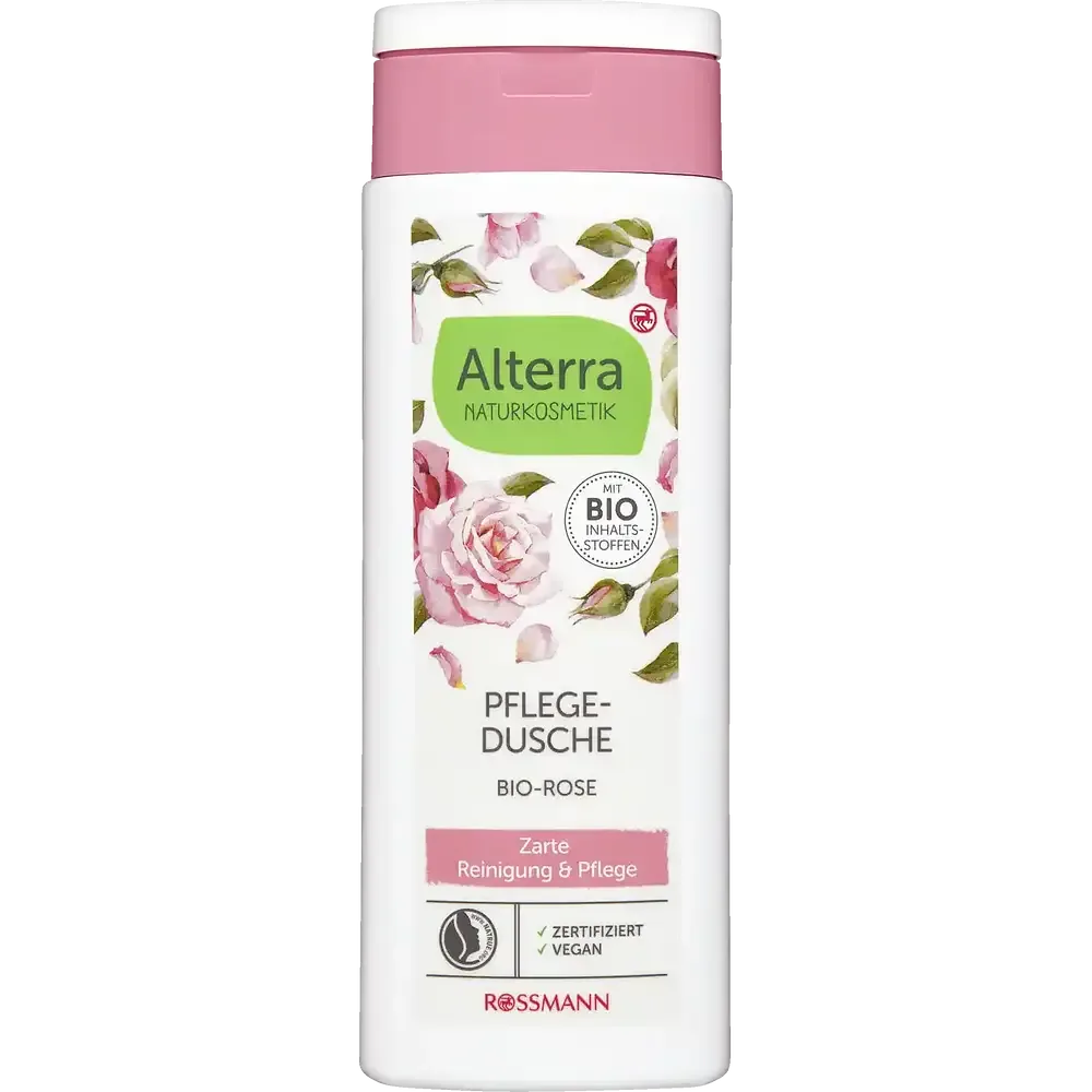 Alterra Naturkosmetik Pflegedusche Bio-Rose