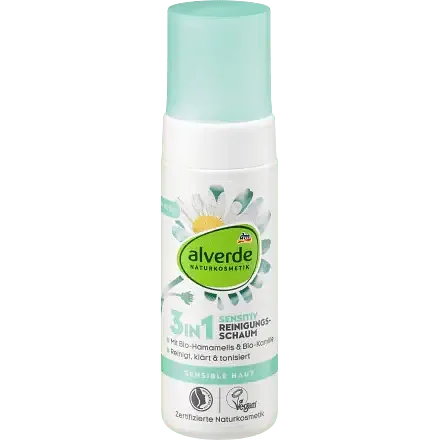 Alverde Naturkosmetik 3In1 Sensitive Reinigungschaum
