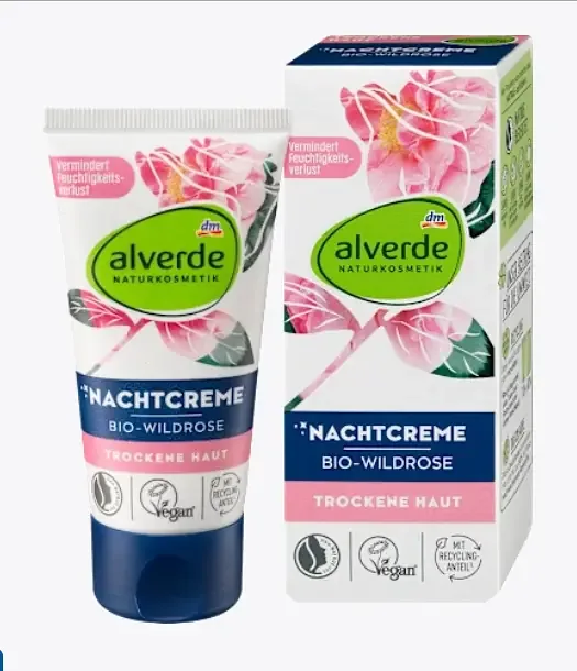 Alverde Naturkosmetik Nachtcreme Bio Wildrose