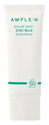 AMPLE:N Solar Shot Zinc Mild Suncream SPF 50+