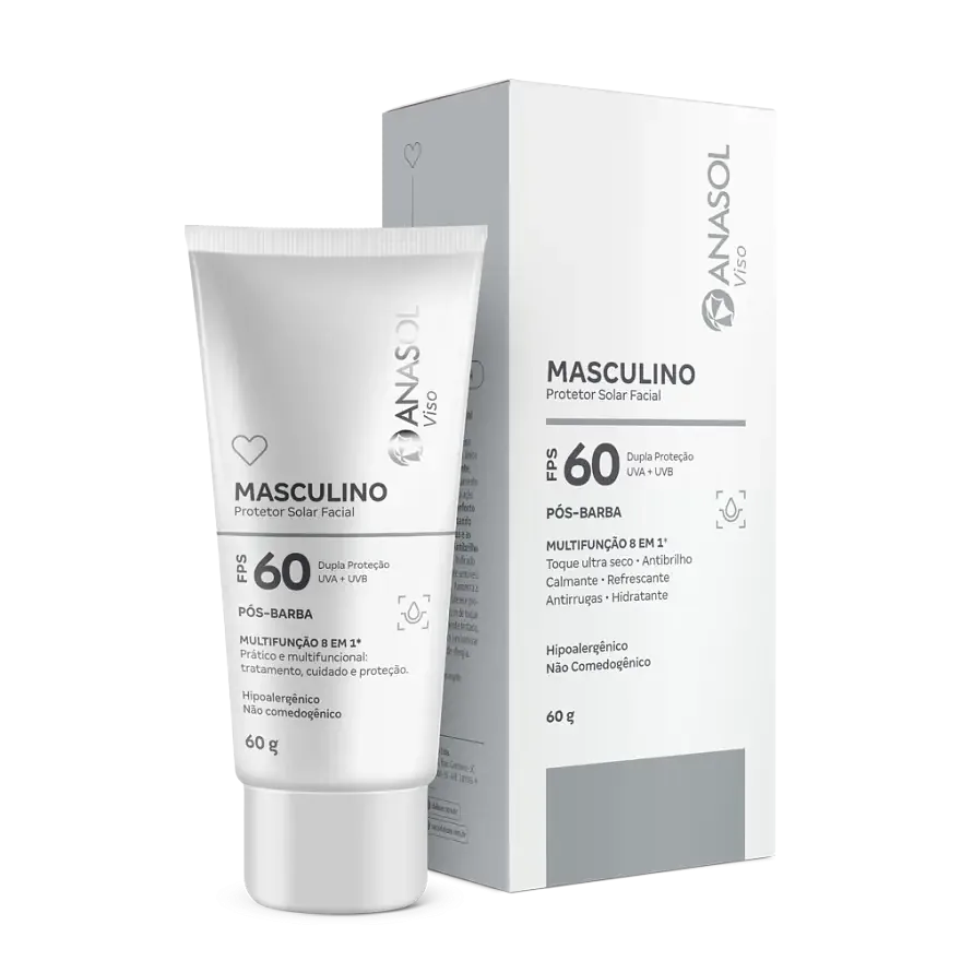 Anasol Protetor Solar Facial Masculino SPF 60