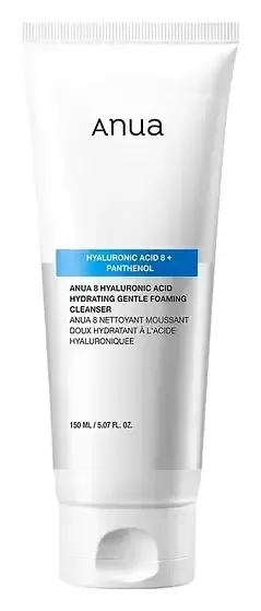Anua 8 Hyaluronic Acid Hydrating Gentle Foaming Cleanser
