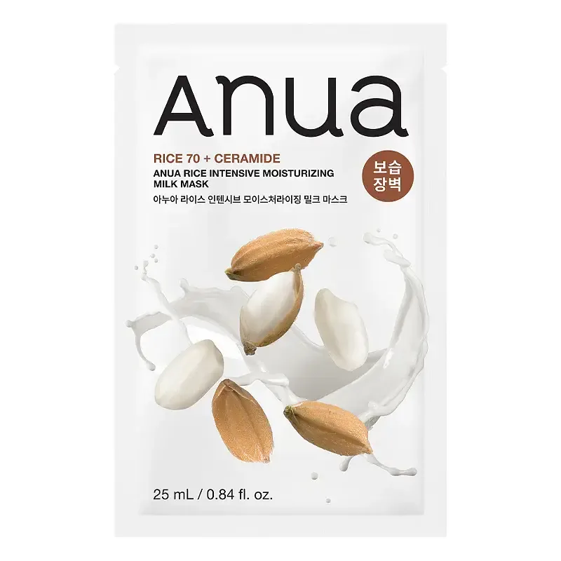 Anua Rice 70 + Ceramide Intensive Moisturizing Milk Mask