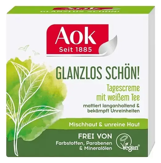 Aok Glanzlos Schön! Tagescreme Mit Weißem Tee