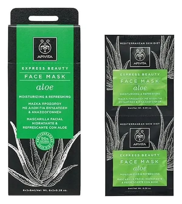 Apivita Natural Cosmetics Express Beauty Face Mask - Aloe