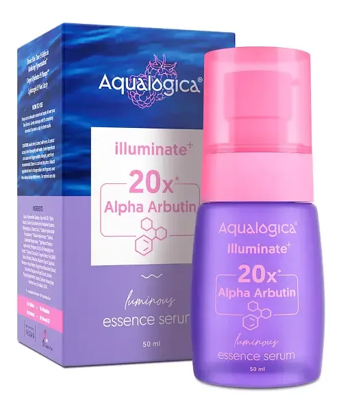 Aqualogica Illuminate+ 20x Alpha Arbutin Luminous Essence Serum